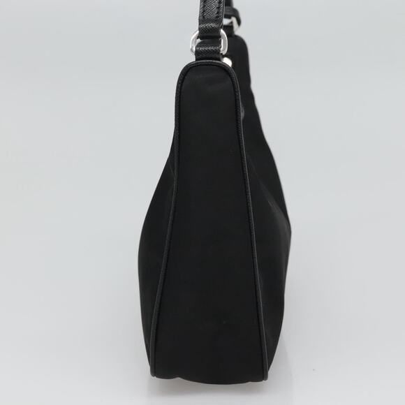 PRADA Shoulder Bag Nylon Black Silver - Picture 5 of 12